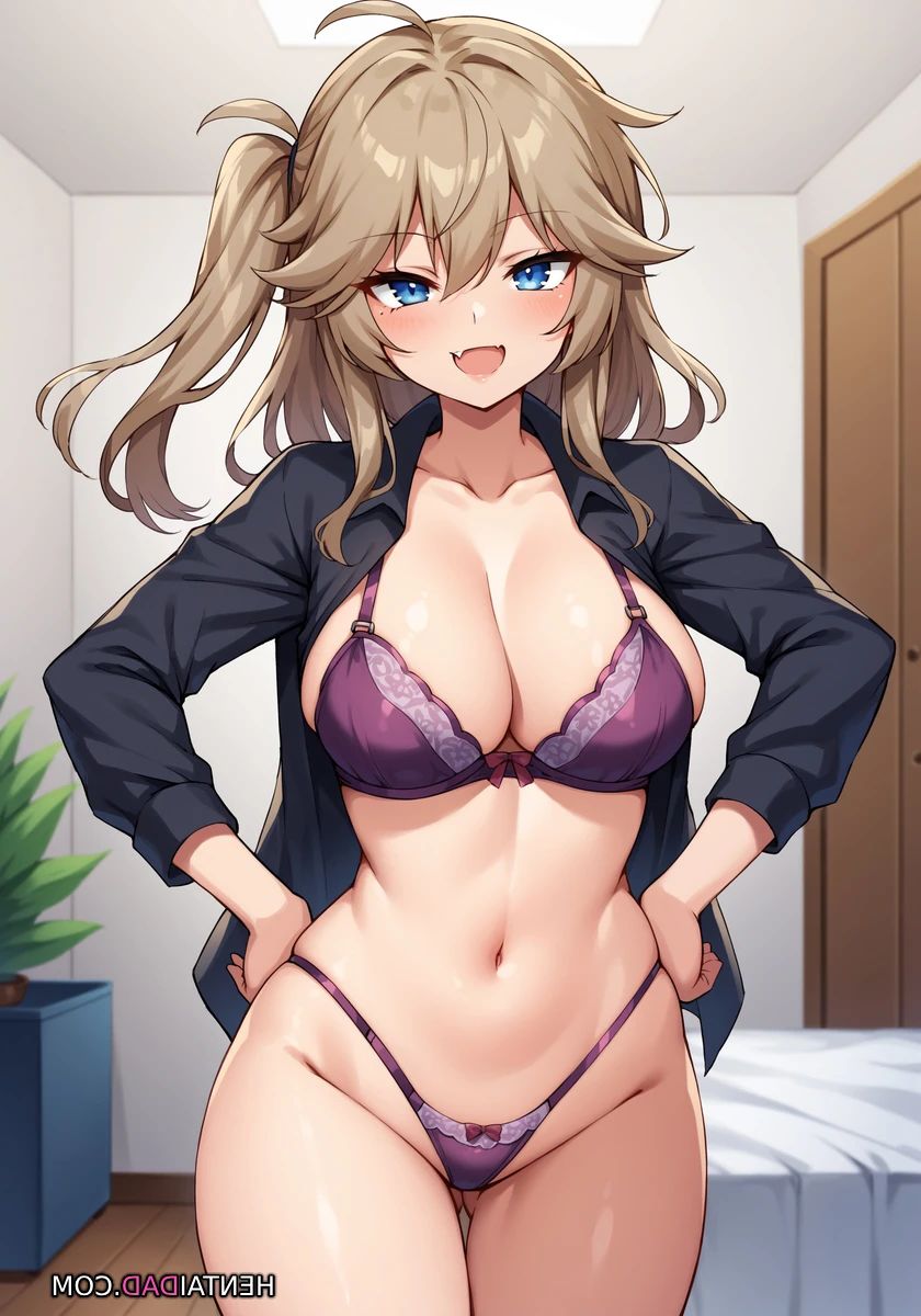 Comics Porno Kasukabe Tsumugi en Ropa interior| vTuber - 1#