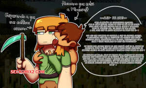 Comics Porno Explorando el MUNDO de MINECRAFT con Alex y un Inesperado Visitante en Español