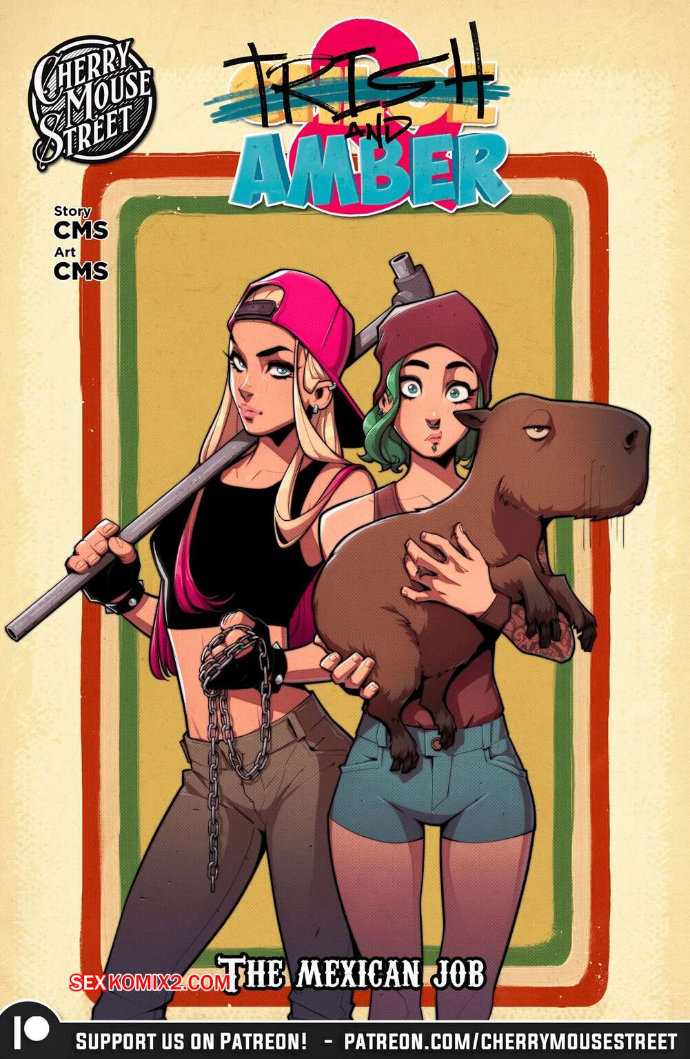 Comics Porno Trish and Amber The Mexican Job | Cherry Mouse Street - 1#