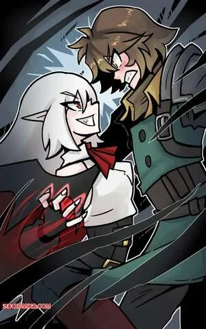 A fight between vampire and vampire hunter – Helltaker | Juztplay