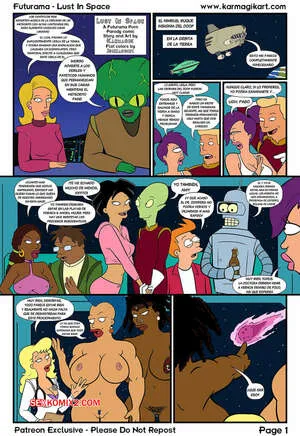 Comics Porno LUST in SPACE | Futurama en Español