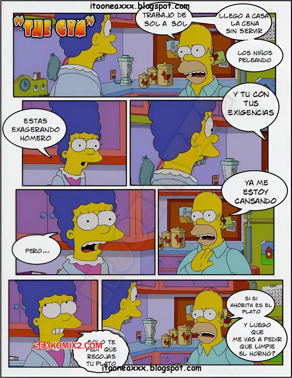 Comics Porno Los Simpson - The GYM (Itooneaxxx) - 1#