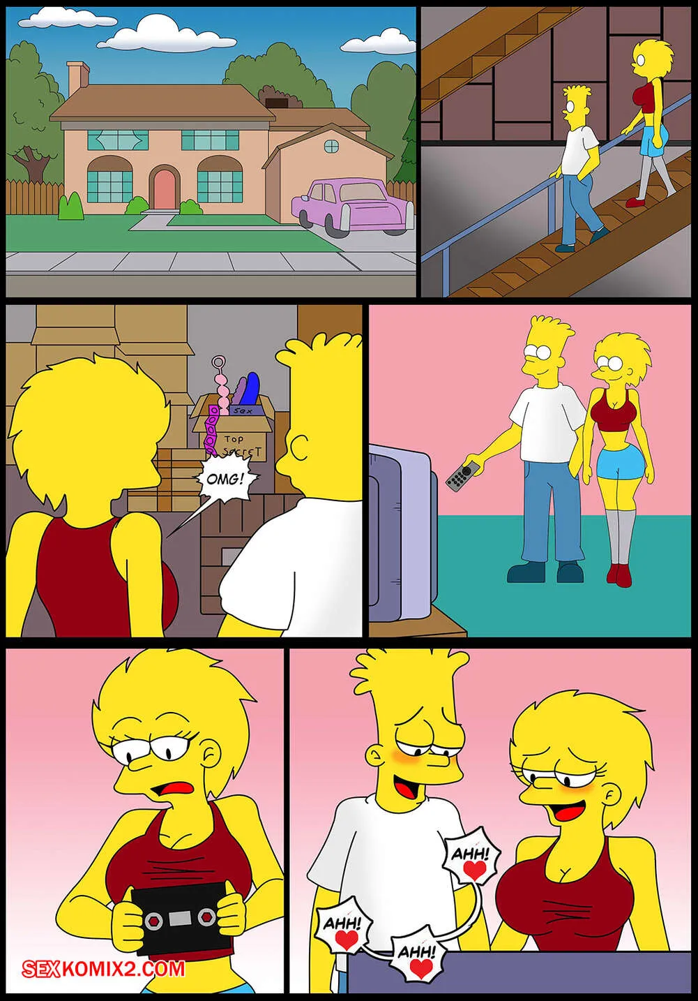 Comics Porno El Video XXX de MARGUE y HOMERO - Ferozyraptor (Los Simpson) - 1#