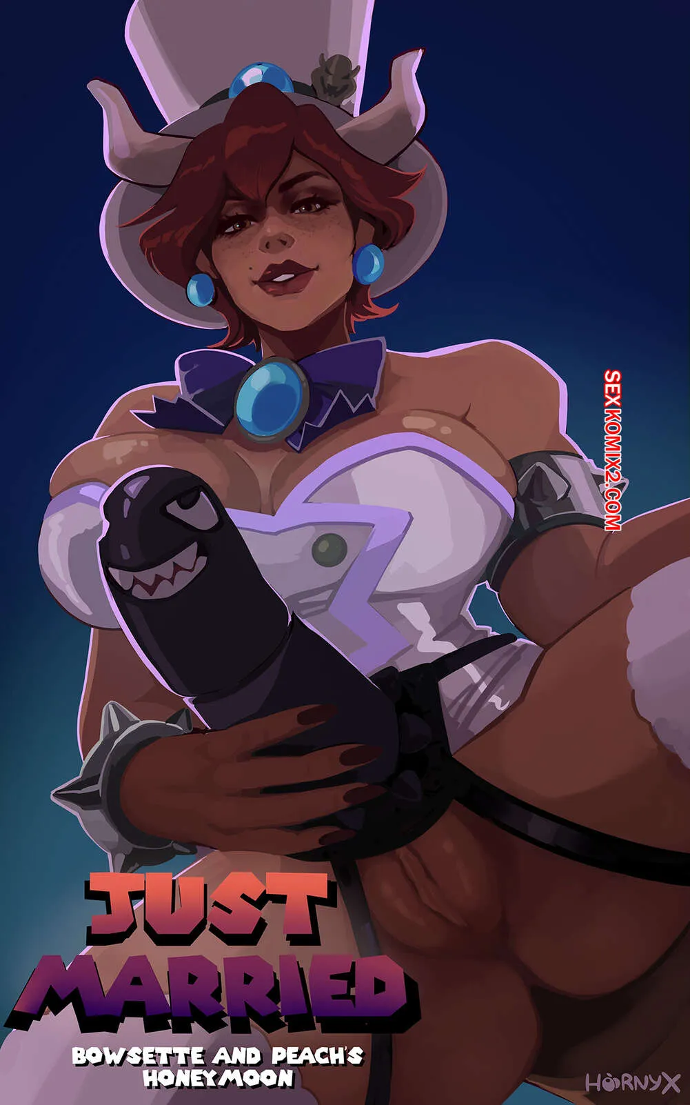 Comics Porno Just Married - Bowsette & Peach (HornyX) [Mario Bros] - 1#