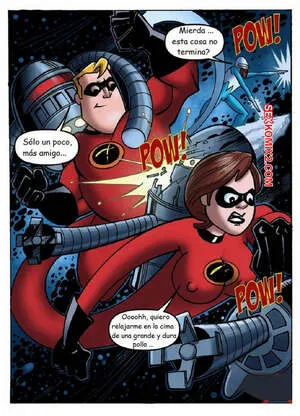 Comics Porno LOS INCREIBLES – Frozono x Helen en Español