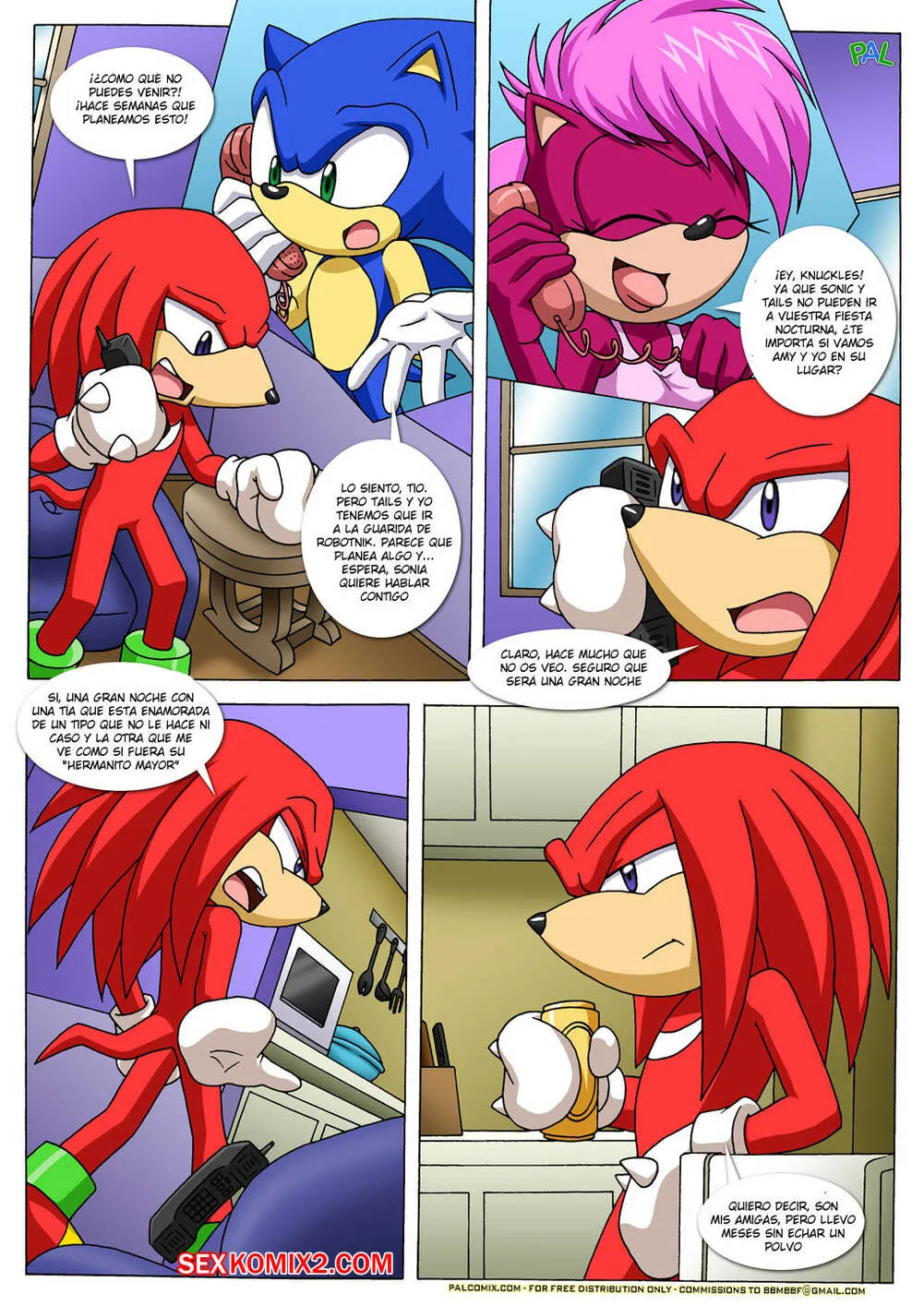 Comics Porno SONIC - Hot Tube SEX MACHINE - Palcomix - 1#