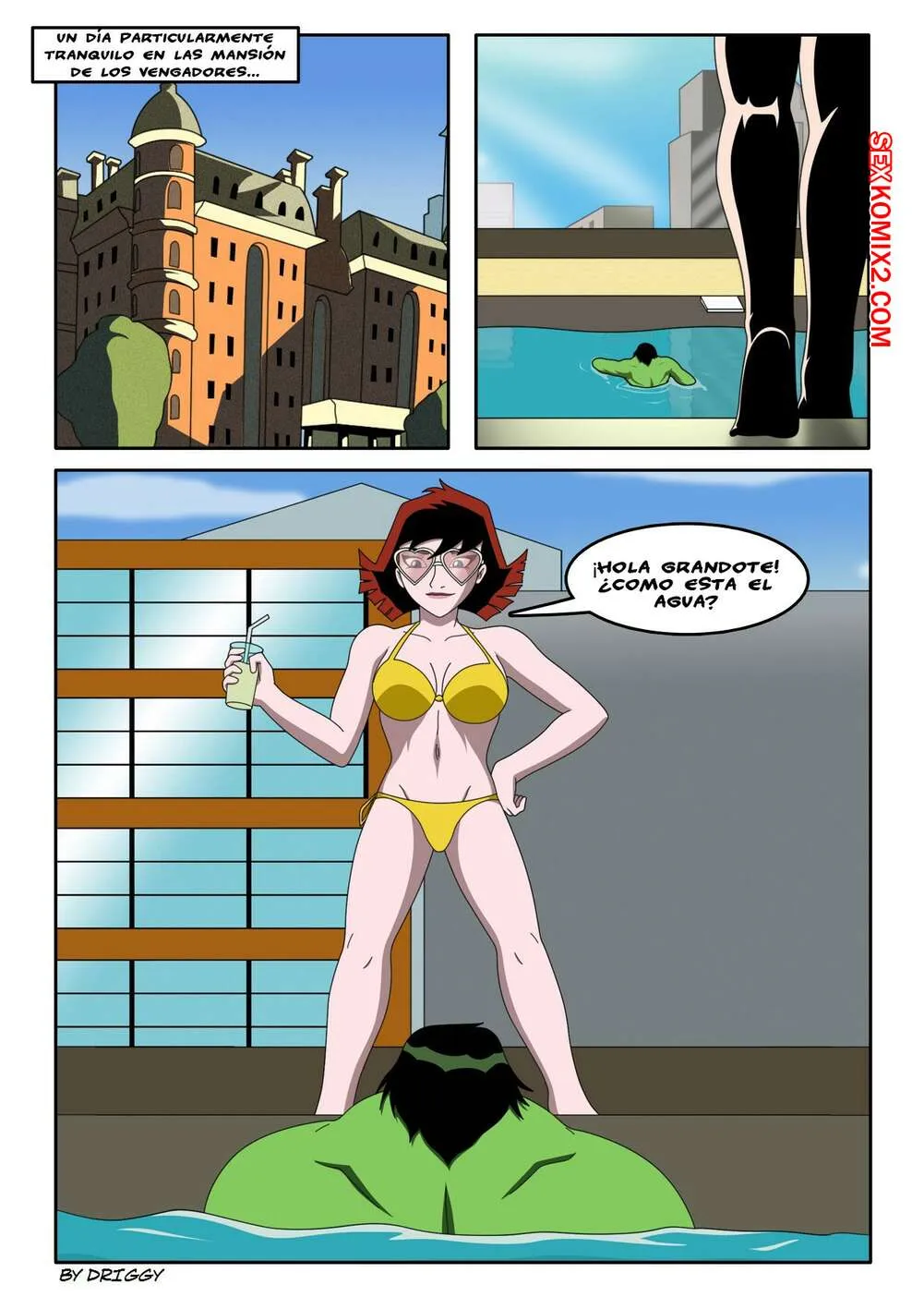 Comics Porno [LOS VENGADORES] Descargar Tensiones (Driggy) - 1#