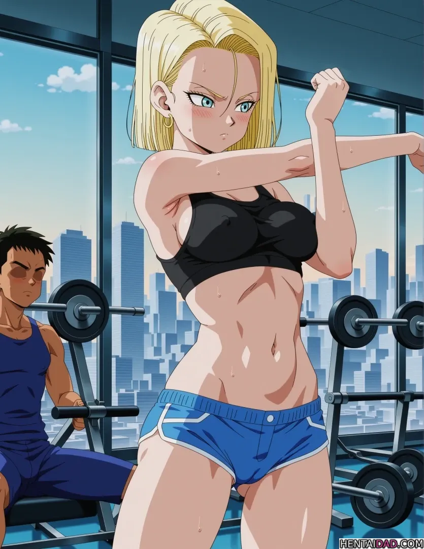Android 18 Gym Gangbang | Dragon Ball Z