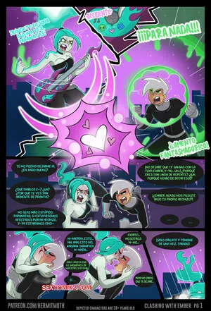 Comics Porno Clashing with EMBER MCLAINE (Hermit Moth) en Español