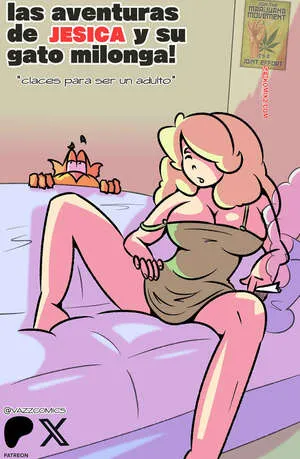 Comics Porno Las Aventuras de JESICA y su GATO Milonga (Vazz) en Español