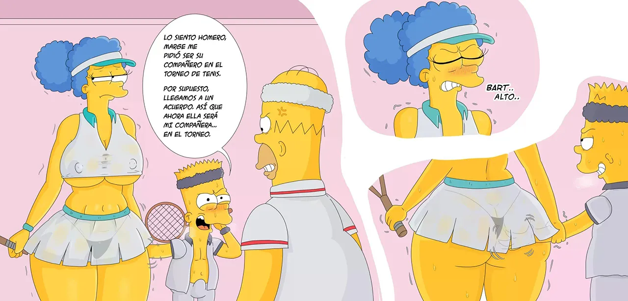 Comics Porno Los Simpson – Compañero de TENIS [Marecattus] en Español