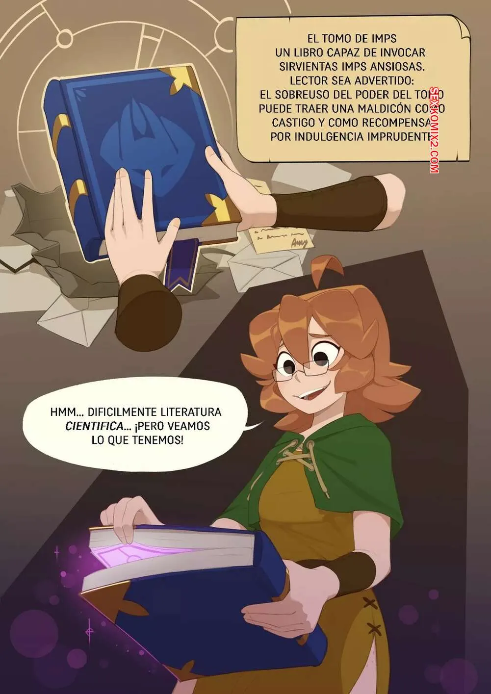 Comics Porno Monster Researcher Eclair and the Book of Imps - HuffsLove - 1#