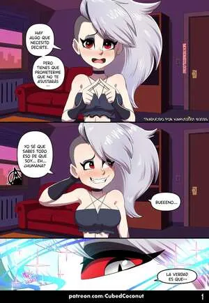 Comics Porno The Human and the Hellhound – Helluva Boss (CubedCoconut) en Español