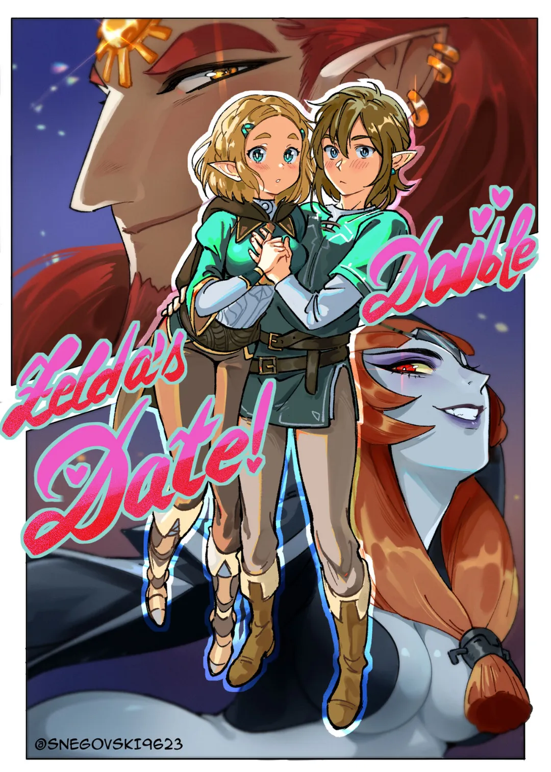 Comics Porno Zelda’s Double Date (The Legend of Zelda) [SNEGOVSKI] - 1#