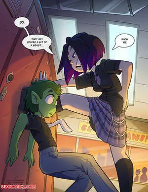 Comics Porno Raven & Beast Boy – TheOtherHalf en Español