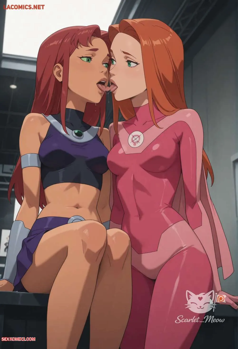 Comics Porno Starfire x Atom Eve Scarlet Meow - 5#